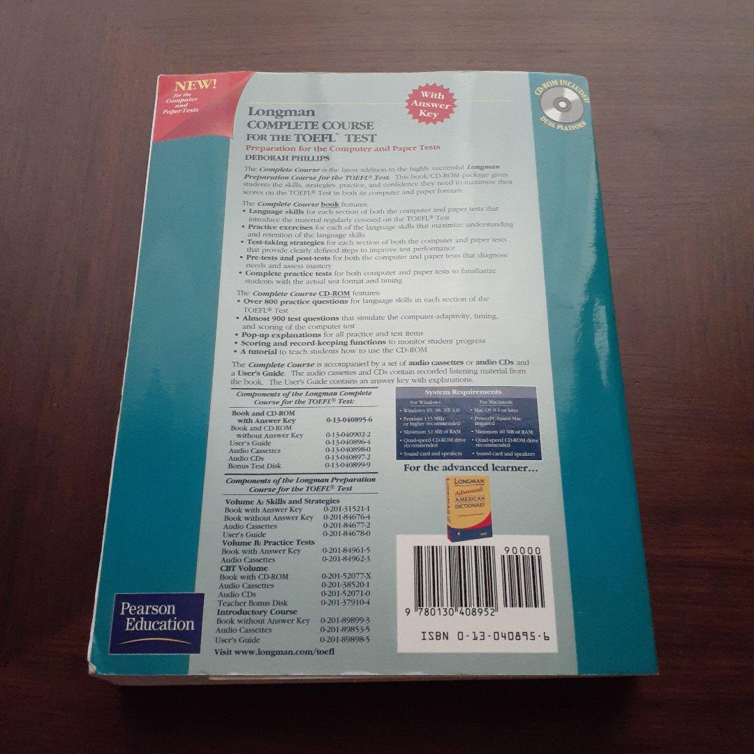 語学・辞書・学習参考書 Longman CompleteCourse for the TOEFLTest