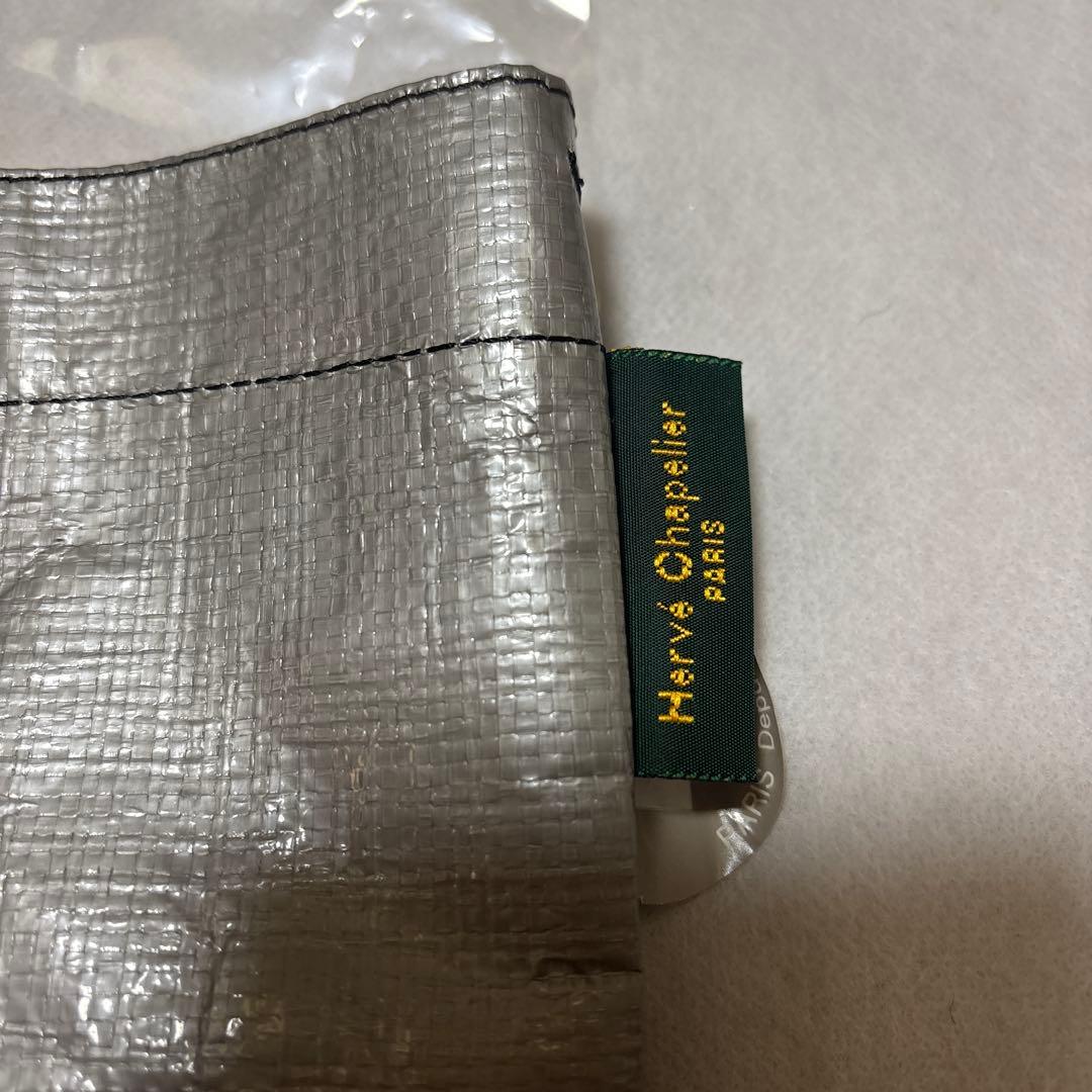 エルベシャプリエ☆マルシェバック 新品未使用4012 M グリ&ノアール