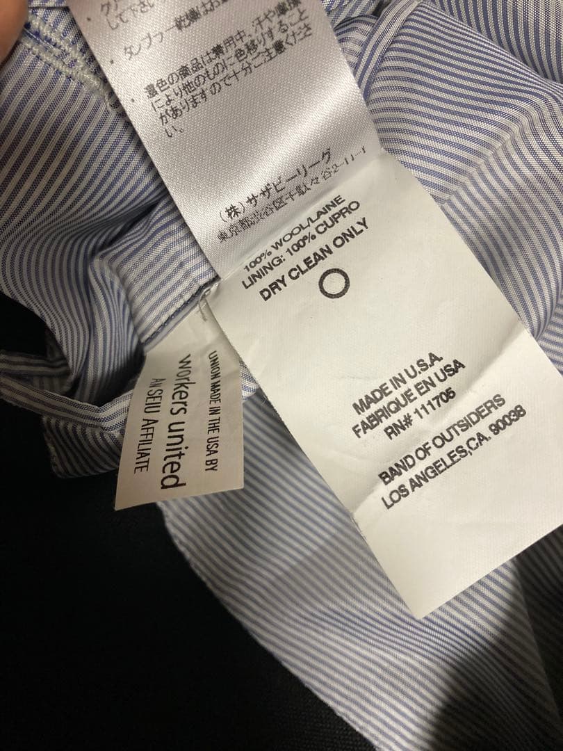 【USA製】美品 BAND OF OUTSIDERS 6B ダブルブレザー 2