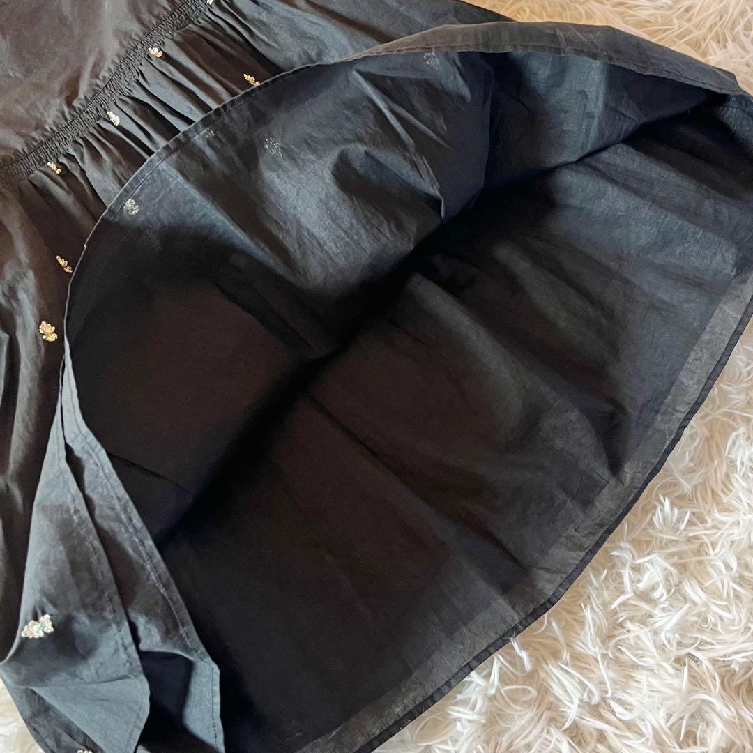 極美品✨ ヌキテパ 2025 完売品 別注 ブラックポプリン オーガンザキャミ