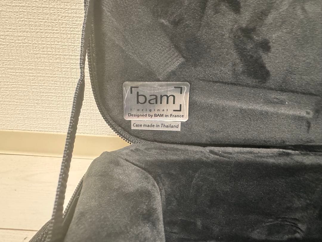 BAMトレッキングケース3021Sアルトサックス美品ブラックバムセミハードケース