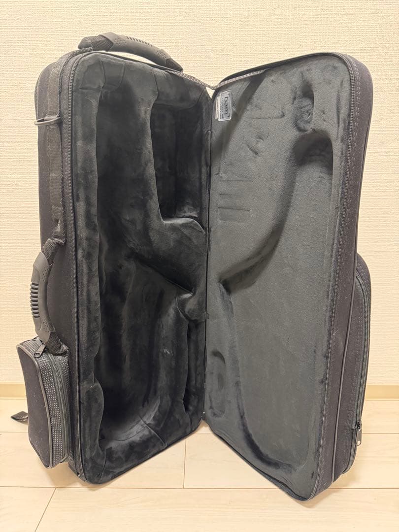 BAMトレッキングケース3021Sアルトサックス美品ブラックバムセミハードケース