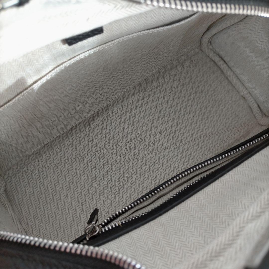 高級本革 トリヨン 鍵付き ボストン型 ショルダーバッグ