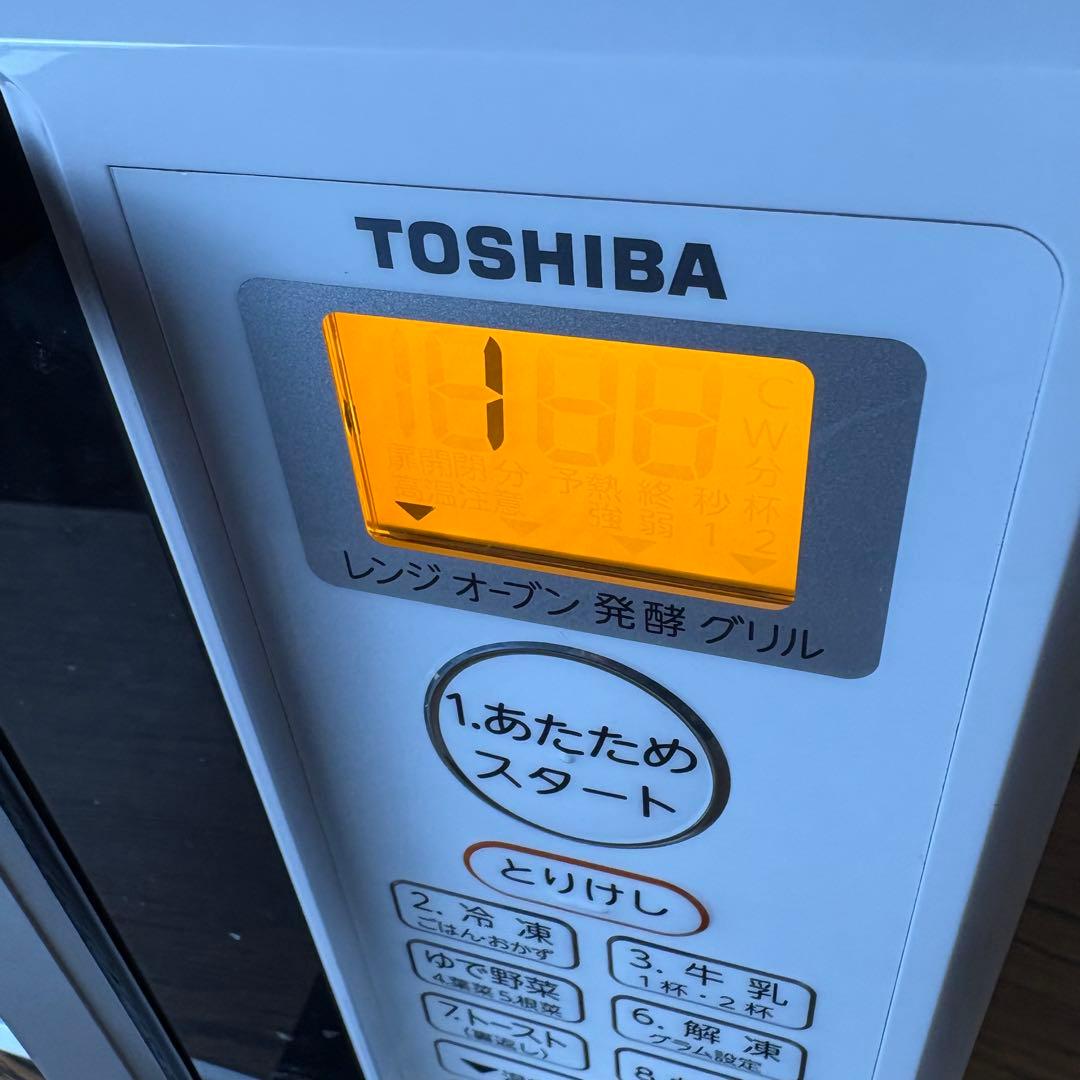 【送料込】東芝 TOSHIBA オーブンレンジ 2021年製 ER-T16（W）