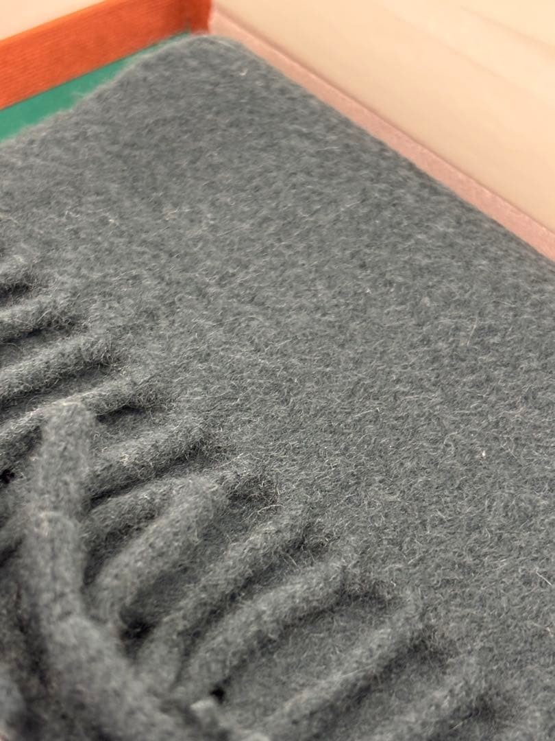 未使用美品Loro Piana ピッコラウニタスカーフカシミヤ グリーングレー