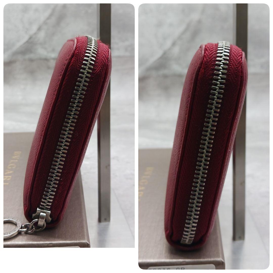 ✨美品✨ ブルガリ ビーゼロワン ラウンドファスナー レディース 長財布 レッド