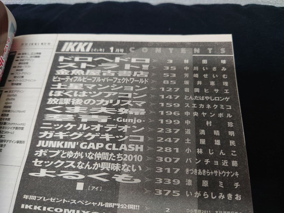 月刊IKKI　2011年1月号　ドロヘドロ表紙