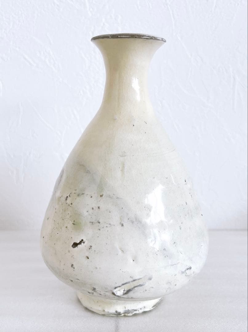 高橋陽　粉引徳利　李朝　酒器　徳利　ぐい呑　盃　酒碗　新品未使用　本物保証