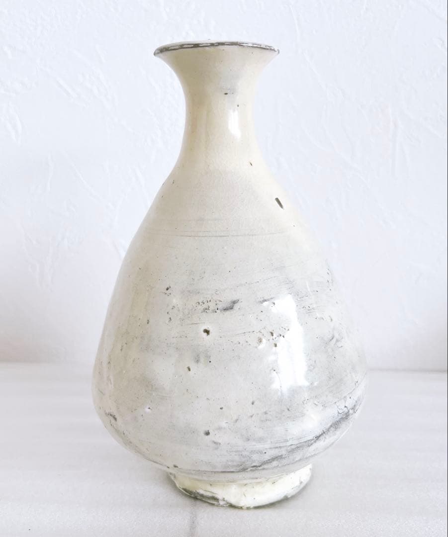 高橋陽　粉引徳利　李朝　酒器　徳利　ぐい呑　盃　酒碗　新品未使用　本物保証