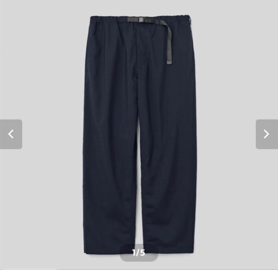 ennoy wool blend ripstop easy pants エンノイ