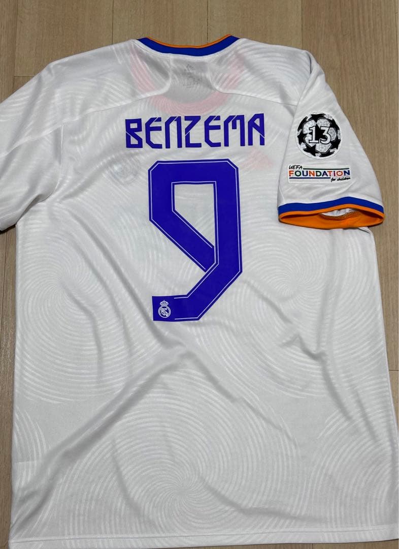 正規品　レアルマドリード　2021/22 チャンピオンズリーグ決勝戦ベンゼマ