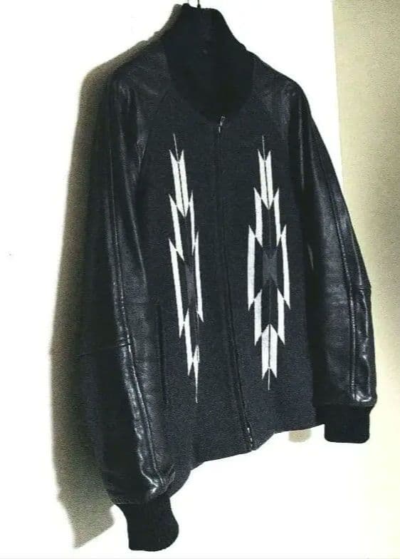 ✨大幅値下げ✨▼▼▼ ●アタッチメント● ▼▼▼ネイティブ柄レザースタジャン●