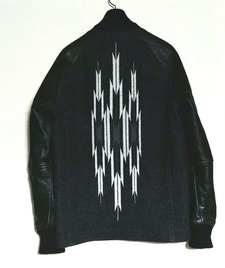 ✨大幅値下げ✨▼▼▼ ●アタッチメント● ▼▼▼ネイティブ柄レザースタジャン●