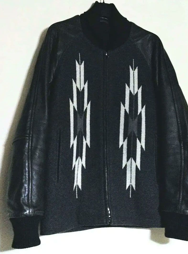 ✨大幅値下げ✨▼▼▼ ●アタッチメント● ▼▼▼ネイティブ柄レザースタジャン●