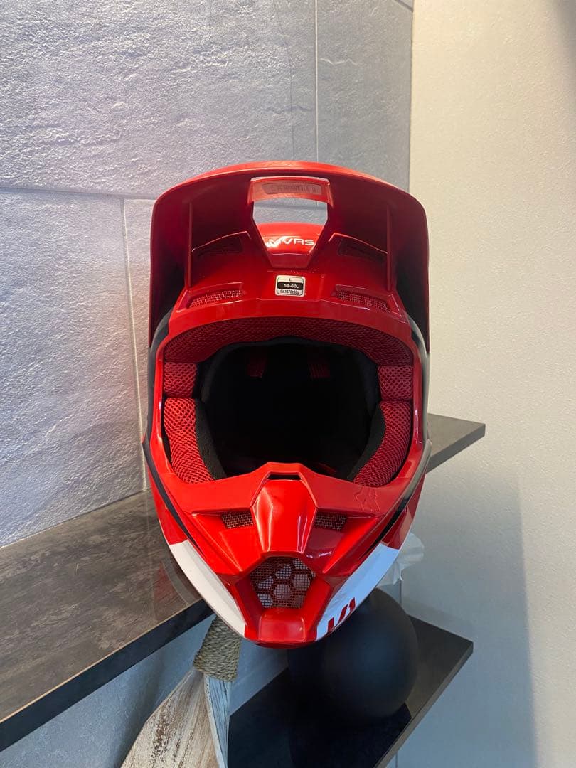 FOX V1 ヘルメット レッド/ホワイト