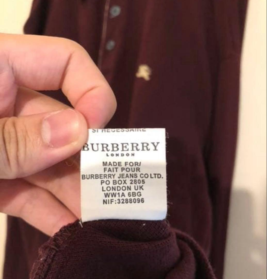 ポロシャツ 長袖　バーバリー