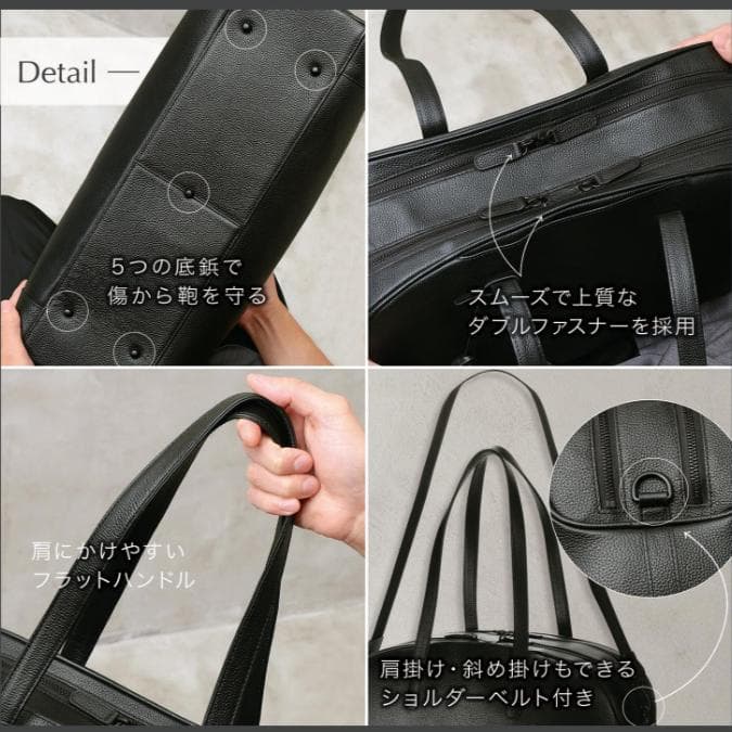 ブルーシンシア ボストンバッグ ブラック 本革 2WAY 新品未使用