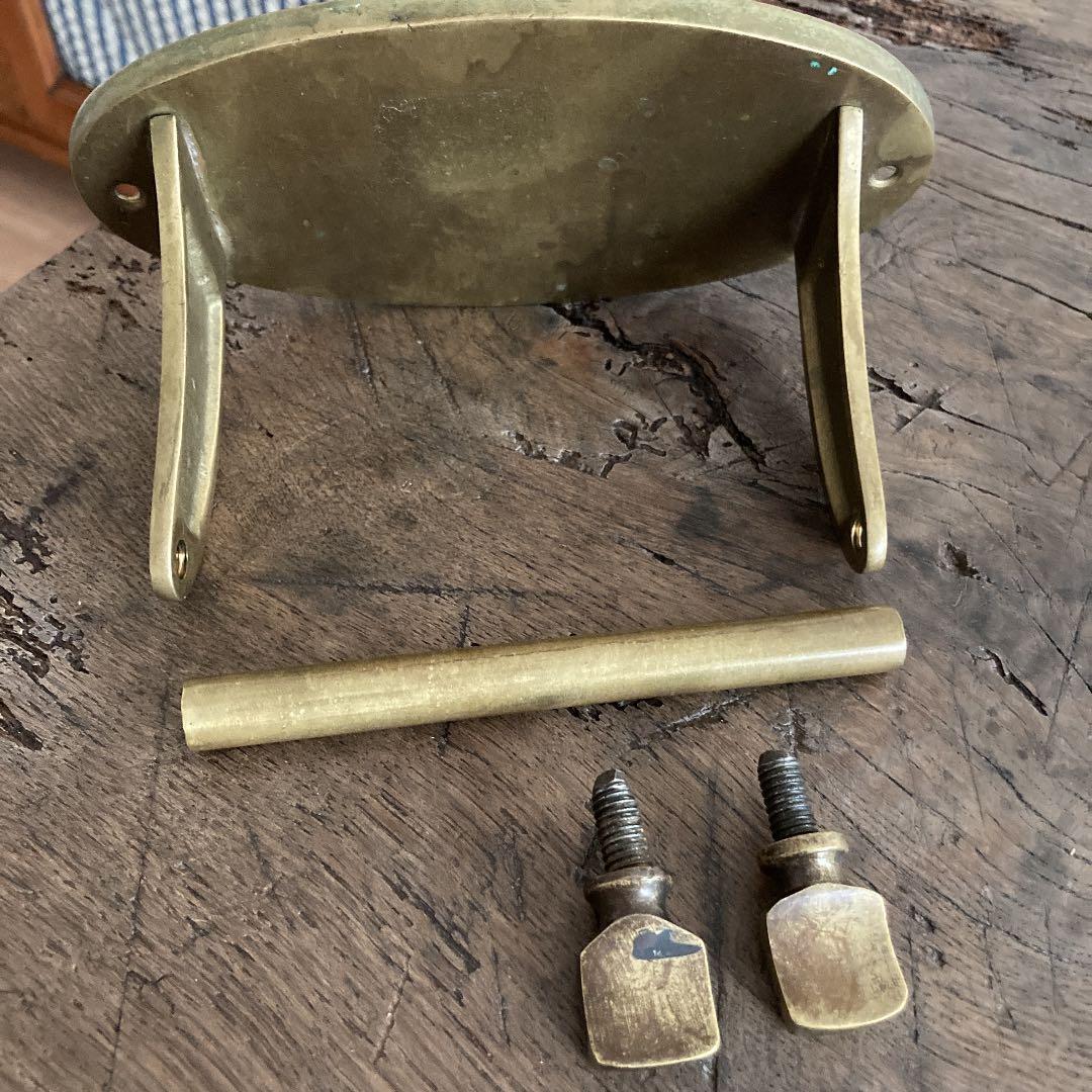 フランスアンティーク 真鍮製 トイレットペーパーホルダー