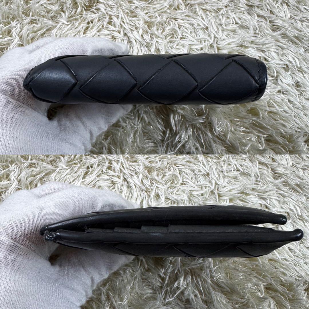 大人気✨ボッテガヴェネタ　二つ折り財布　マキシイントレ　グレー　札入れ