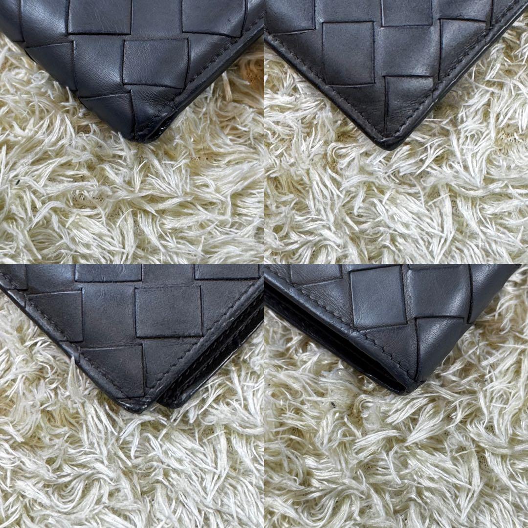 大人気✨ボッテガヴェネタ　二つ折り財布　マキシイントレ　グレー　札入れ