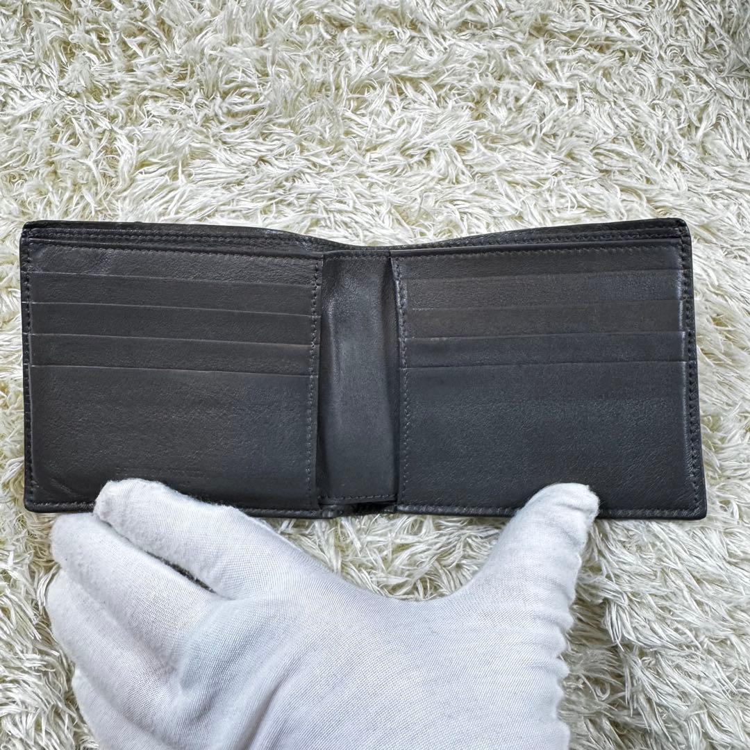 大人気✨ボッテガヴェネタ　二つ折り財布　マキシイントレ　グレー　札入れ