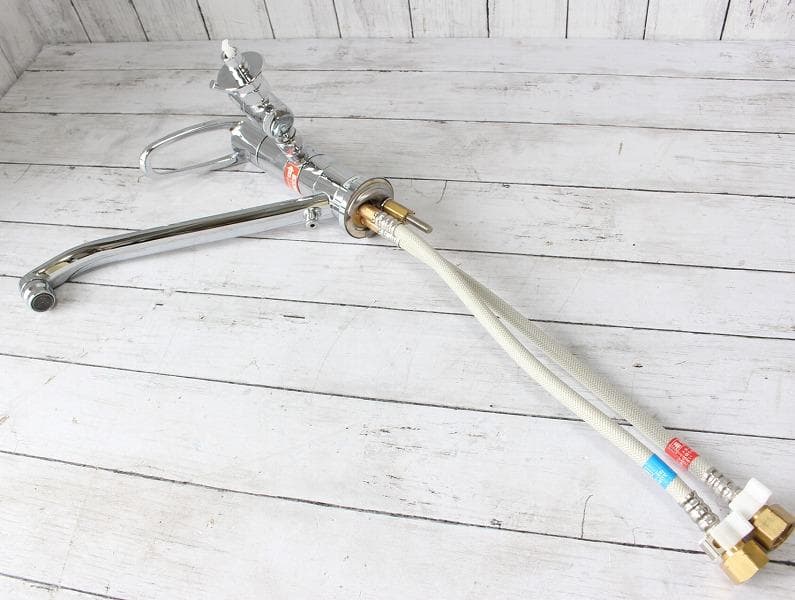 KVK 取付穴兼用型・シングル混合栓 KM5011ZUTTU