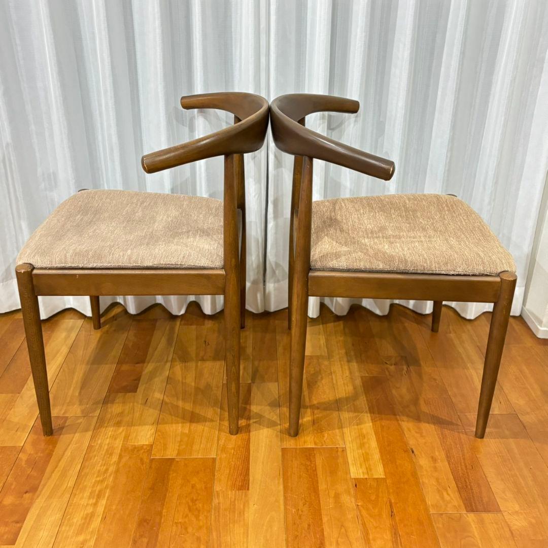 【希少ブラウン✨】ニトリ NコレクションC-01D ダイニングチェア2脚