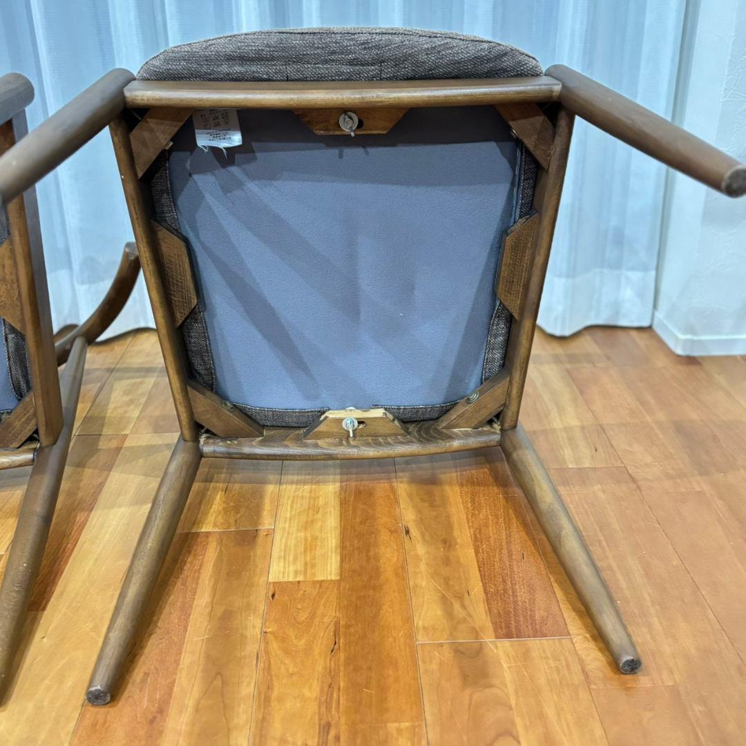 【希少ブラウン✨】ニトリ NコレクションC-01D ダイニングチェア2脚