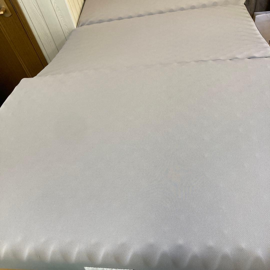 【美品】西川 muatsu ムアツ マットレス　シングル　三つ折り　グレー