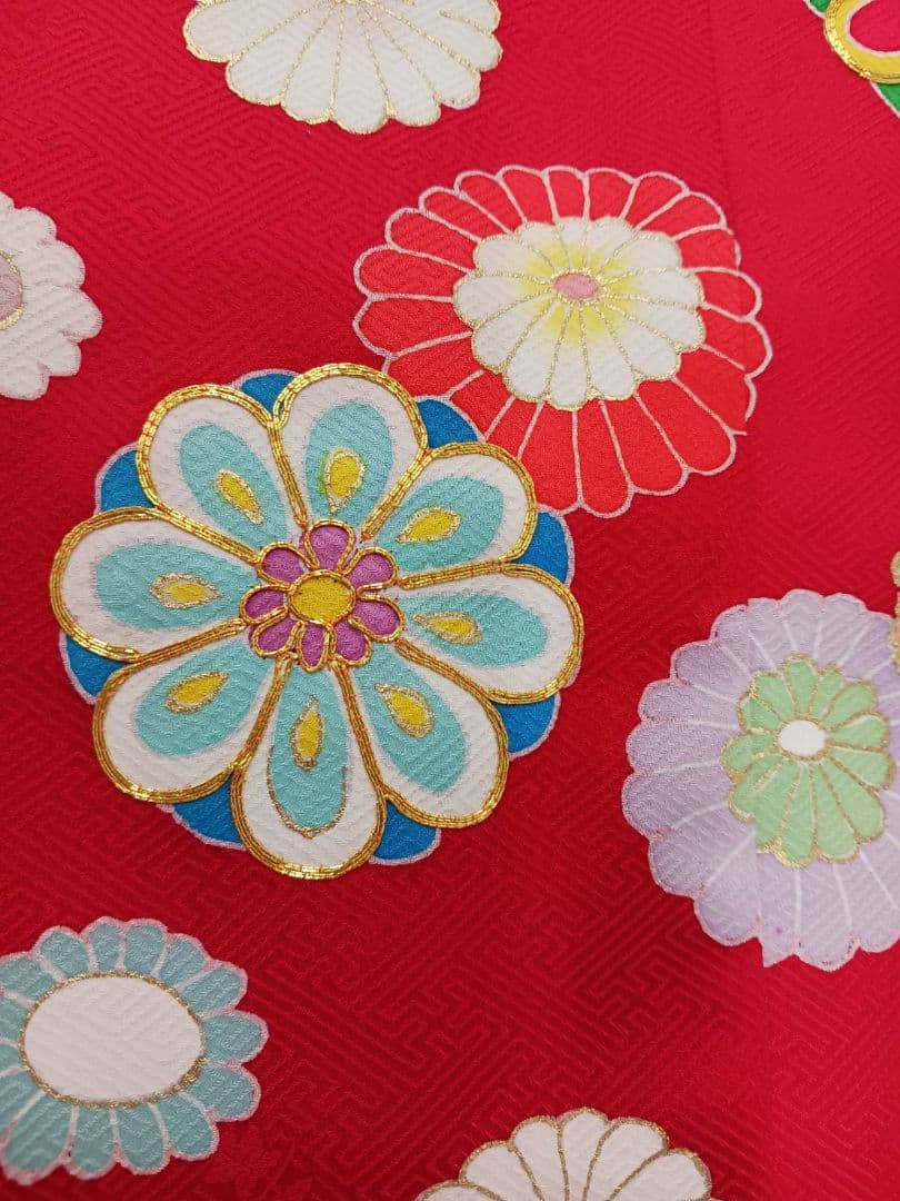 ★特価セール★七歳お祝い着物 本裁ち 四つ身 正絹