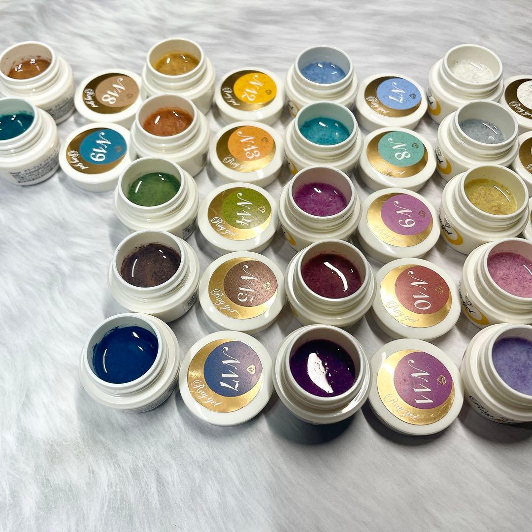 Raygel ニットベール　ニットジェル17色セット　カラージェル　　46