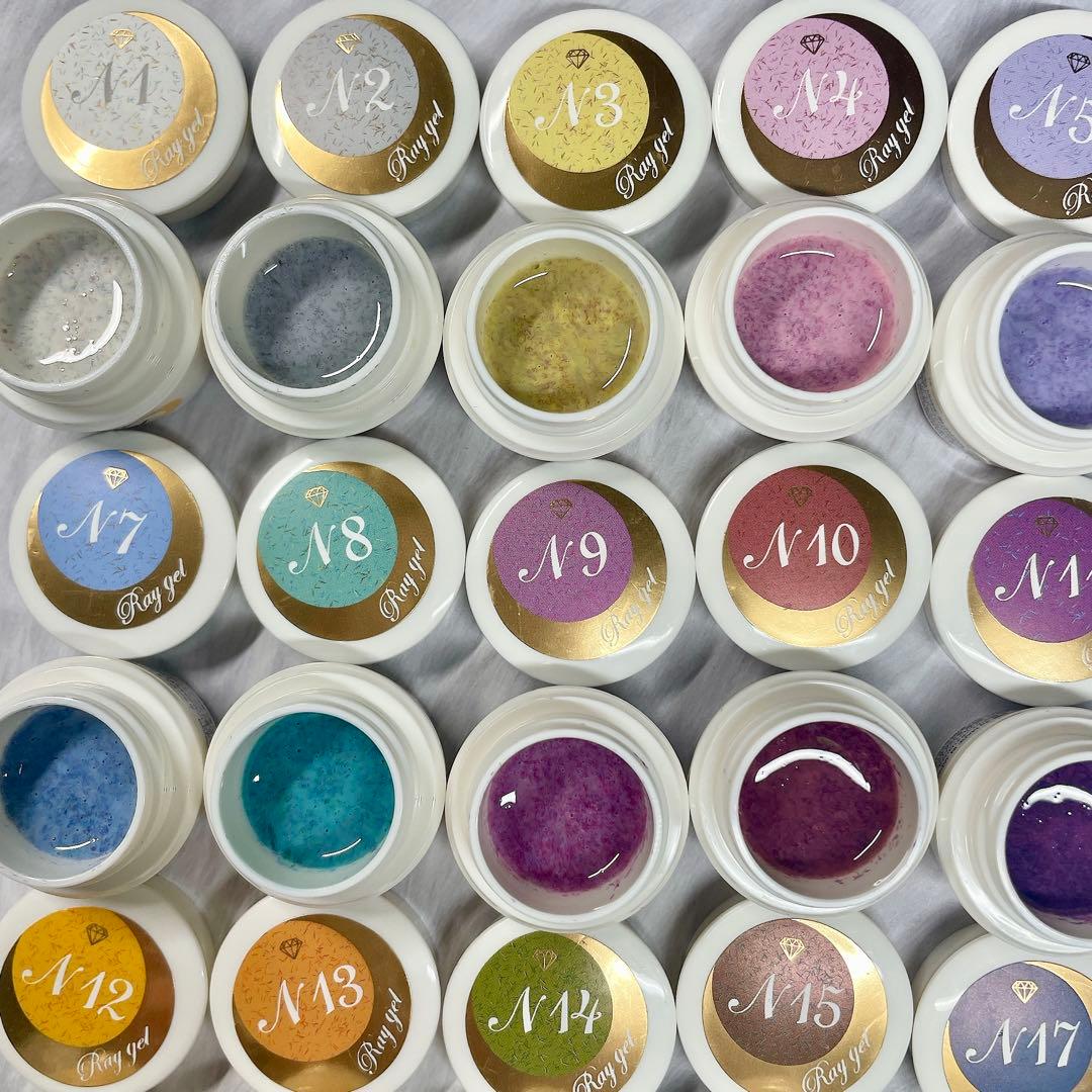Raygel ニットベール　ニットジェル17色セット　カラージェル　　46