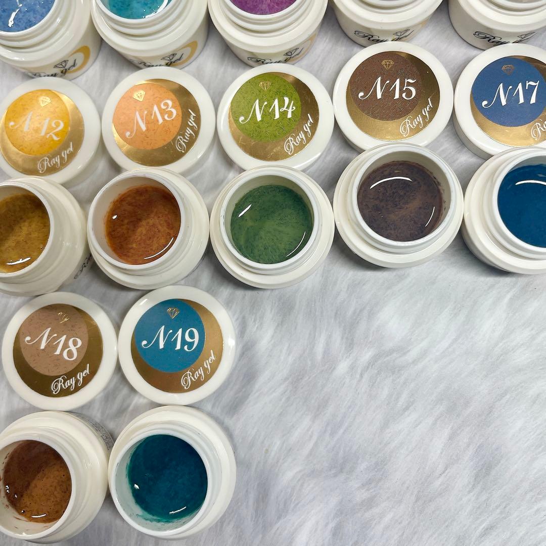 Raygel ニットベール　ニットジェル17色セット　カラージェル　　46