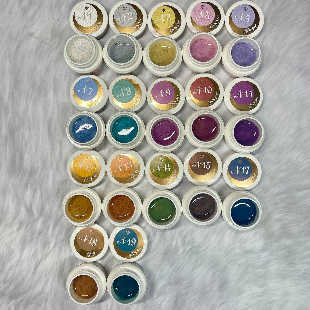 Raygel ニットベール　ニットジェル17色セット　カラージェル　　46