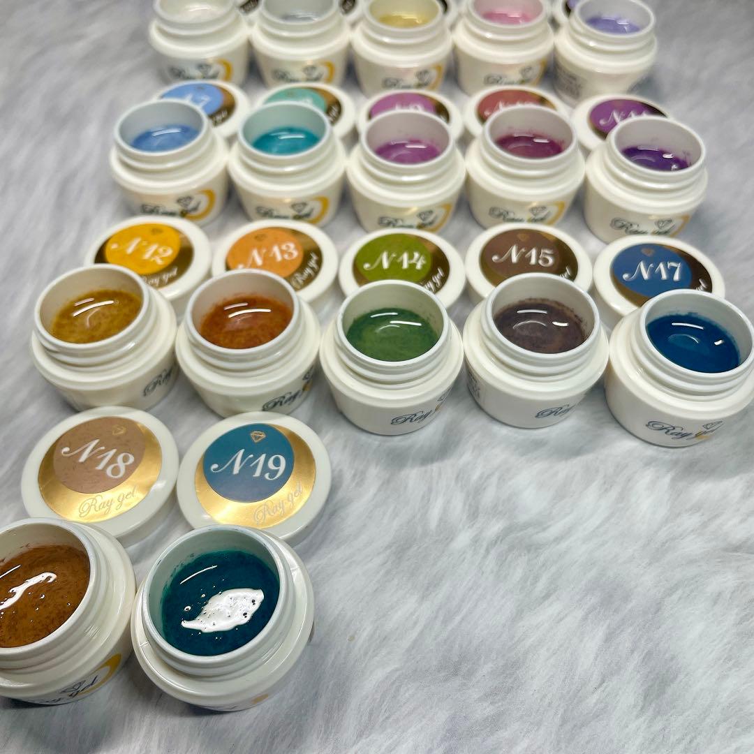 Raygel ニットベール　ニットジェル17色セット　カラージェル　　46