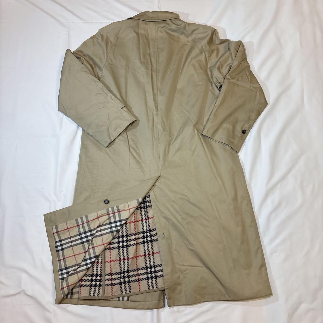【美品】 バーバリーロンドン ステンカラーコート ライナー ハニーベージュ 40