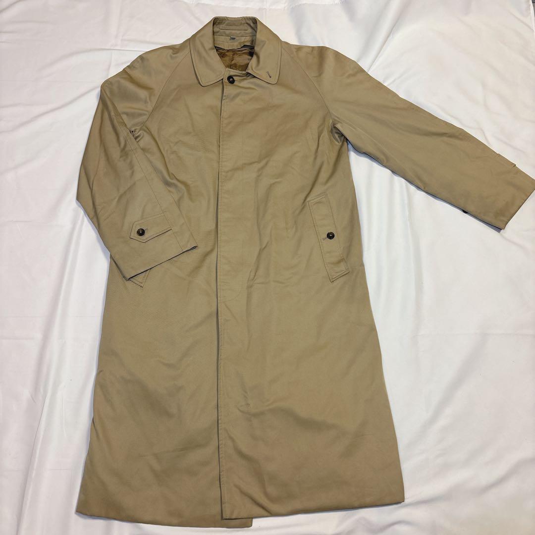 【美品】 バーバリーロンドン ステンカラーコート ライナー ハニーベージュ 40