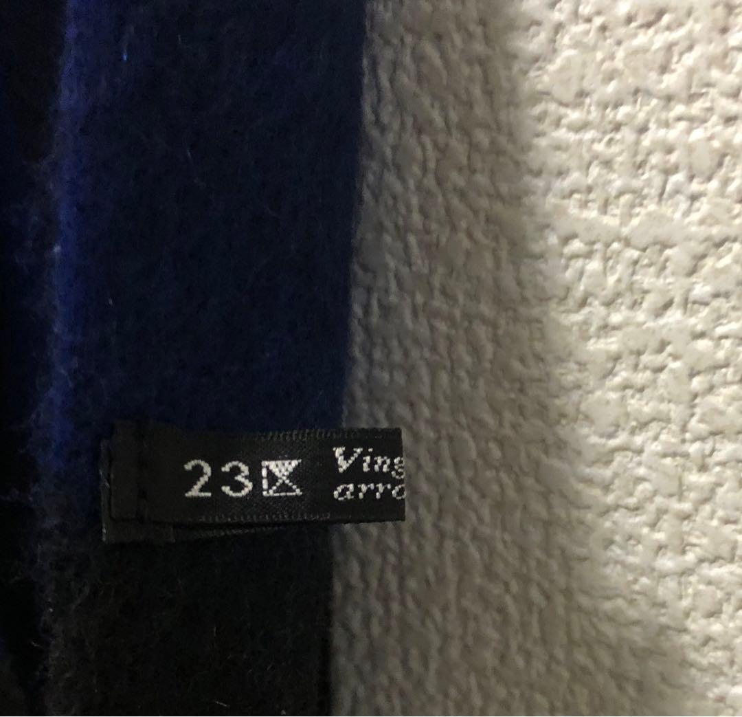 美品 23区 ストール ショール マフラー 上質カシミヤ 大判タイプ オンワード