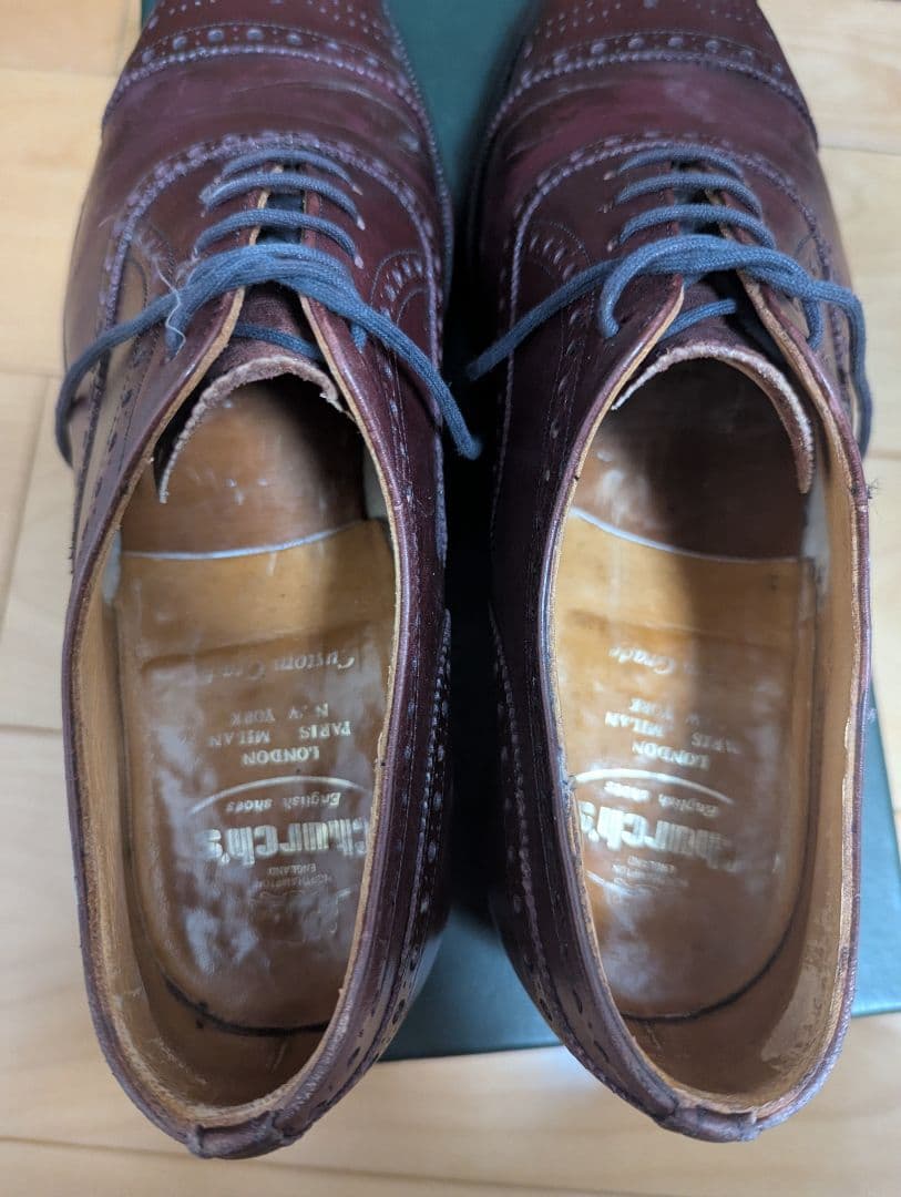 旧チャーチ ３都市 ディプロマット こげ茶　73ラスト 60E