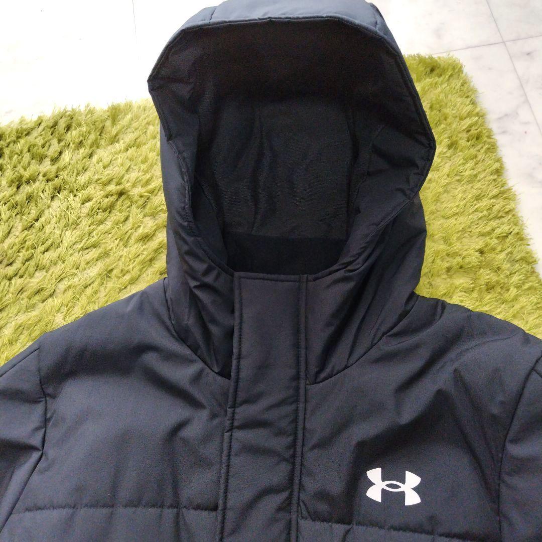 アンダーアーマー ベンチコート ロングコート 大きいサイズ 2XL ブラック 黒
