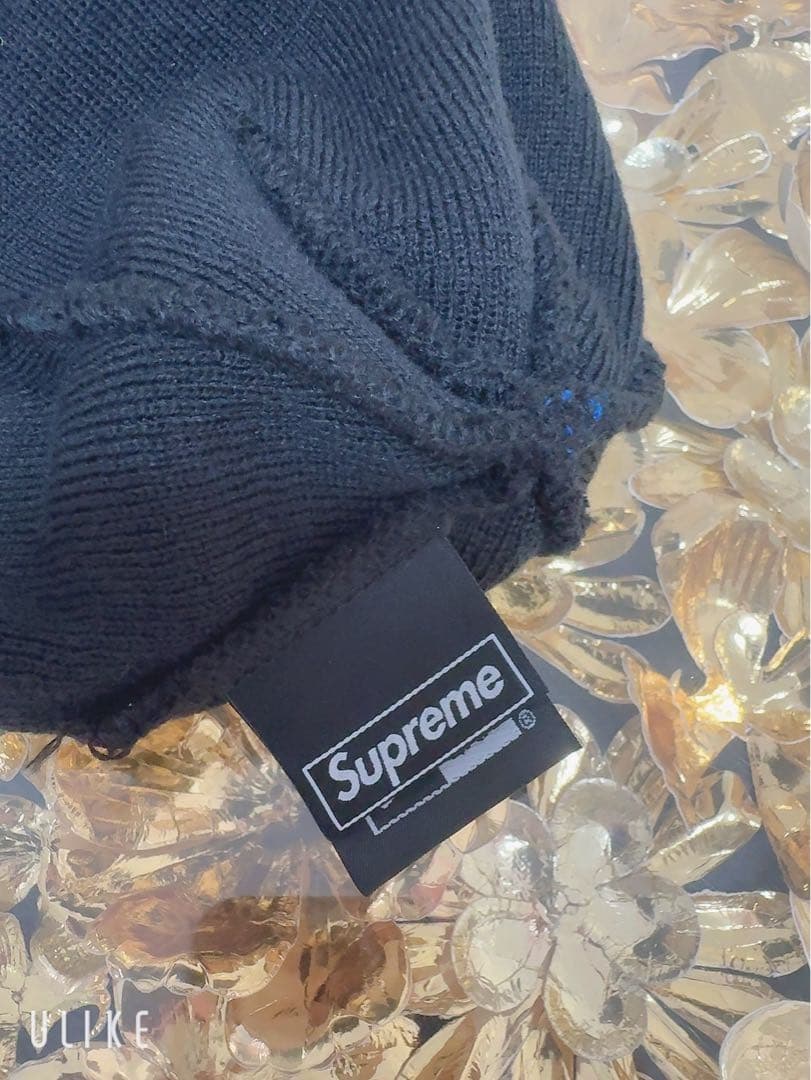 SUPREME スワロフスキー装飾 ニット帽