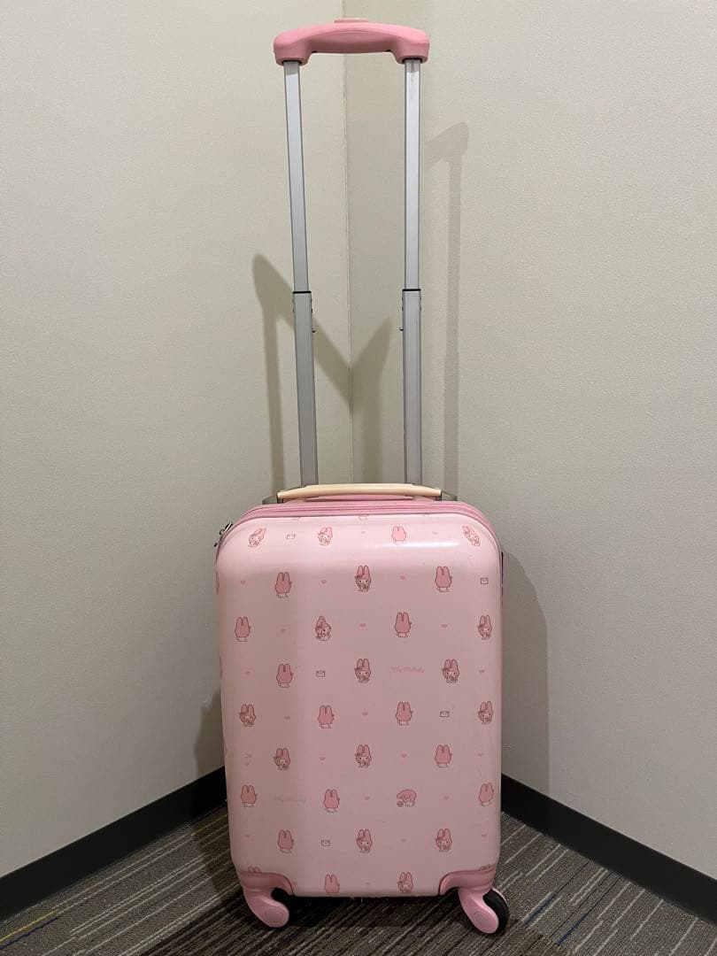 美品 マイメロディ ピンク キャリーケース