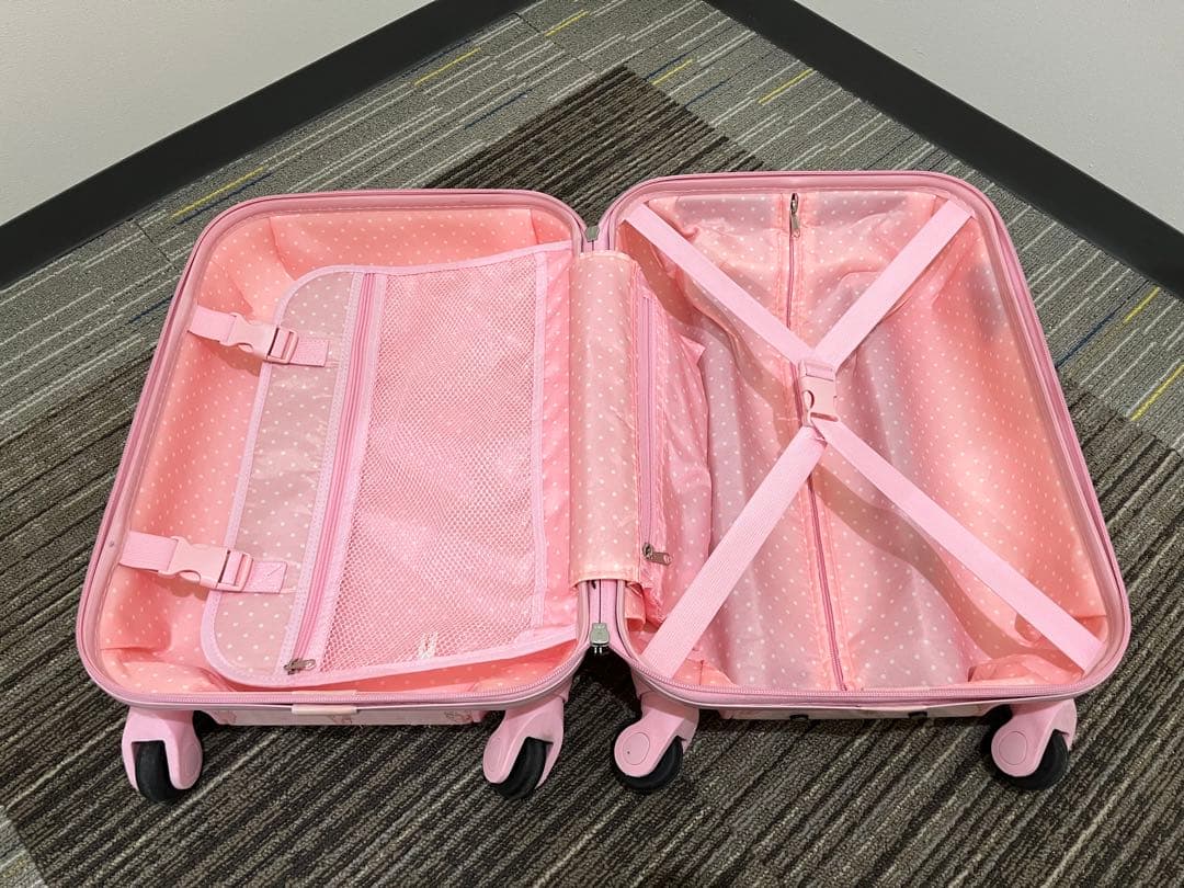 美品 マイメロディ ピンク キャリーケース