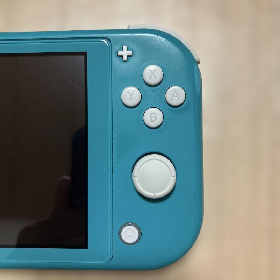 ニンテンドースイッチライト　ターコイズ　美品　充電器箱付き