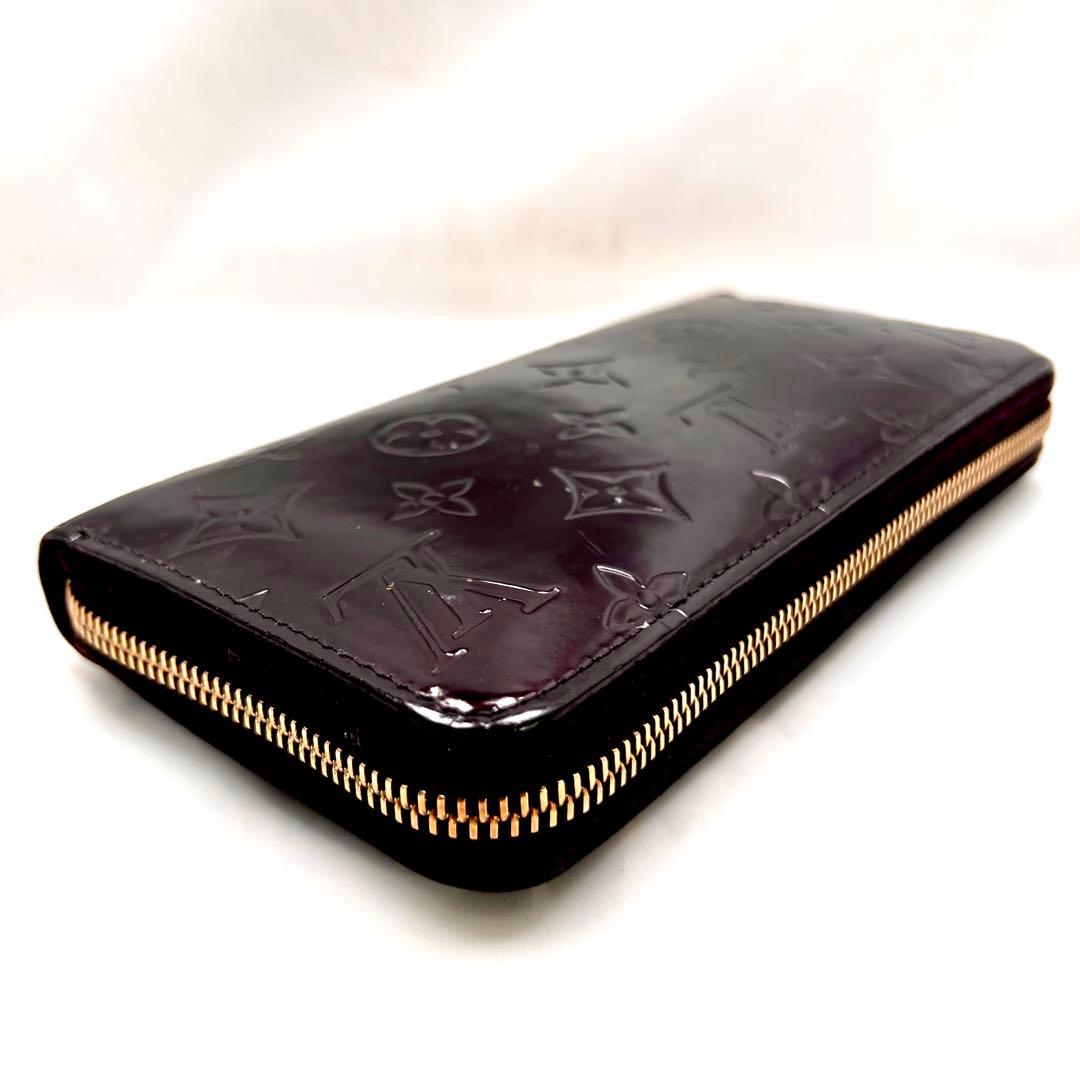 はる ルイヴィトン アマラント ジッピーウォレット ヴェルニ モノグラム