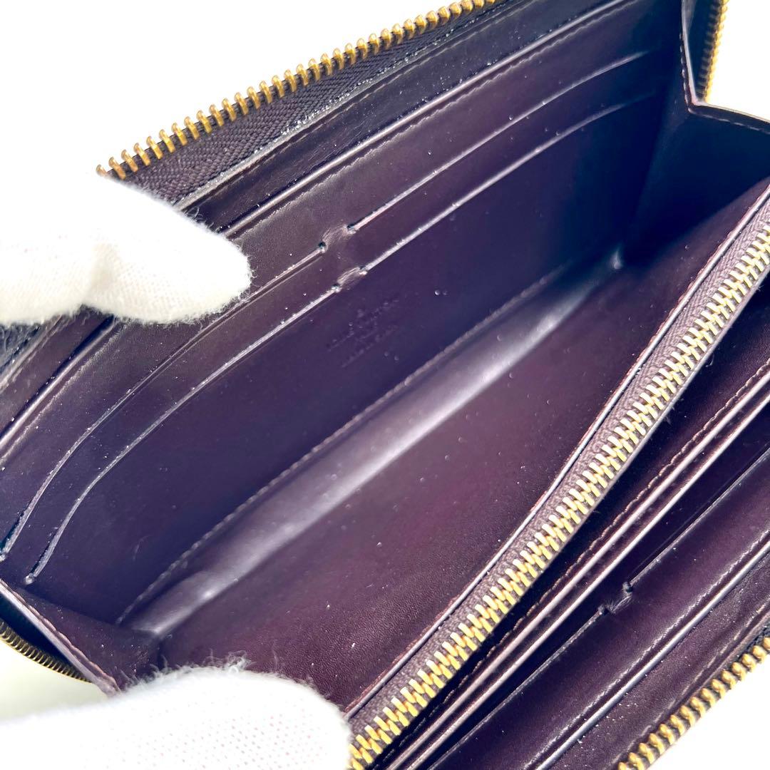 はる ルイヴィトン アマラント ジッピーウォレット ヴェルニ モノグラム