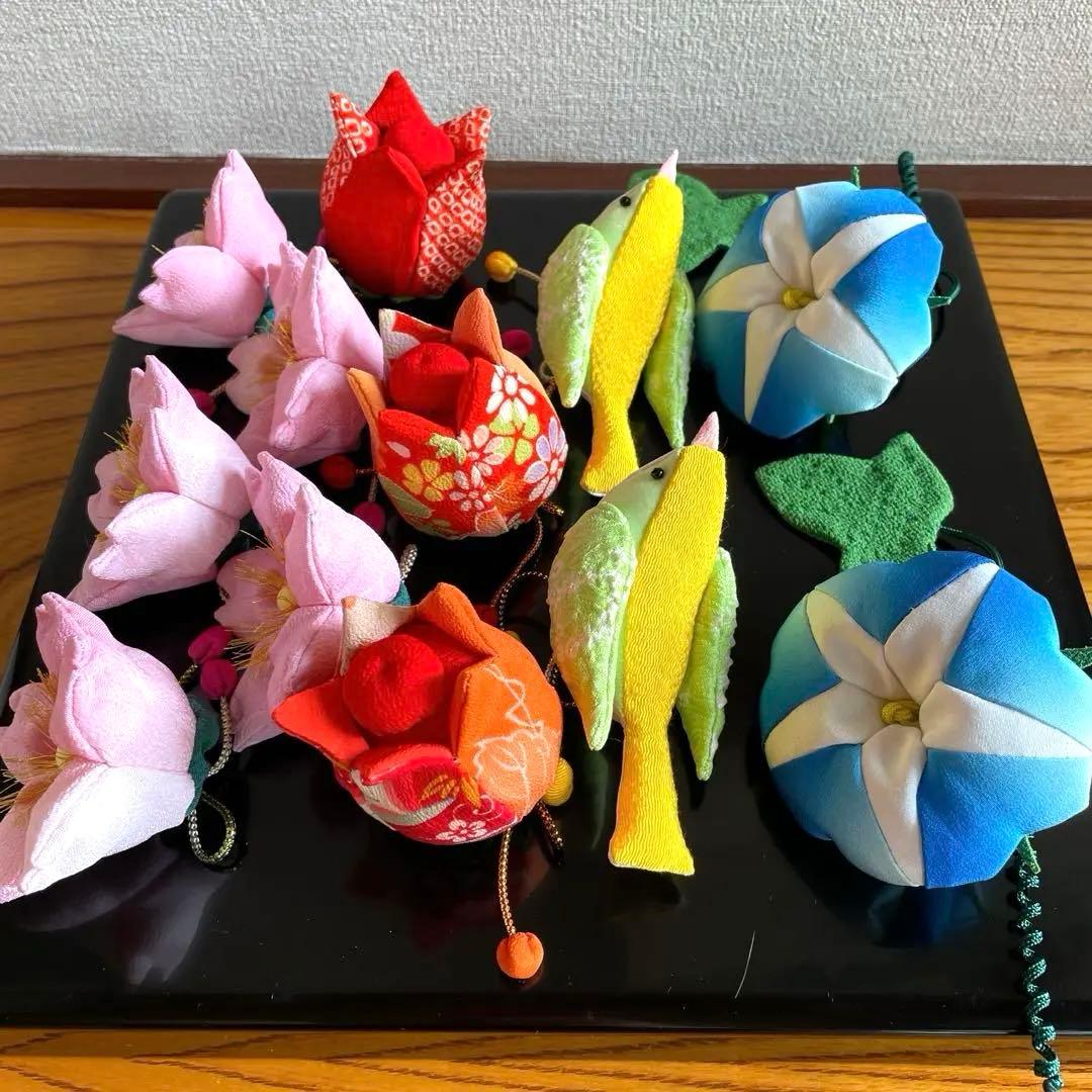 146 しろちゃん　吊るし雛　吊るし飾り　パーツ　古布