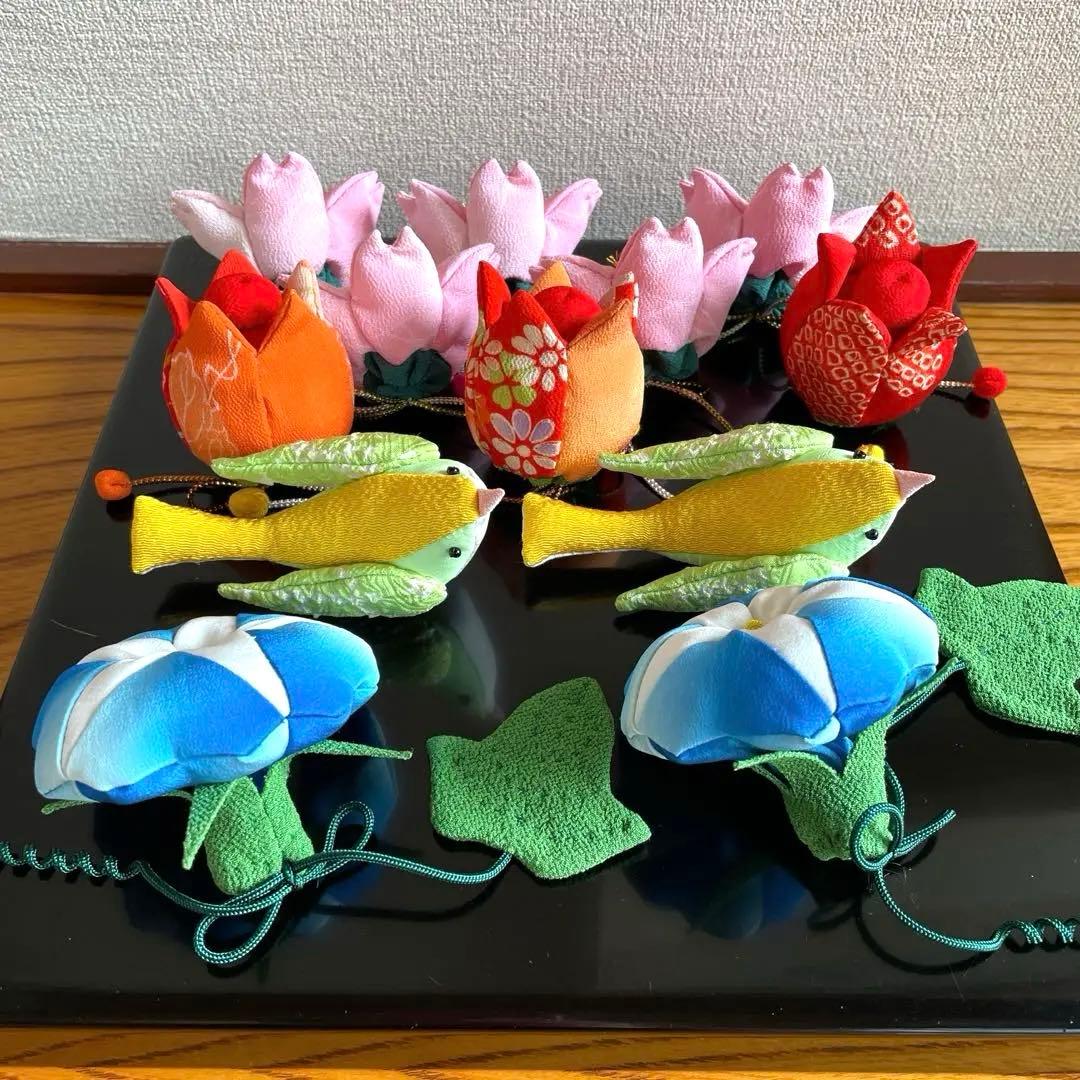 146 しろちゃん　吊るし雛　吊るし飾り　パーツ　古布