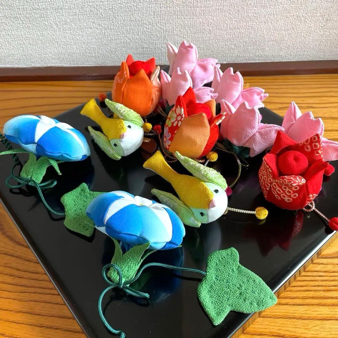 146 しろちゃん　吊るし雛　吊るし飾り　パーツ　古布