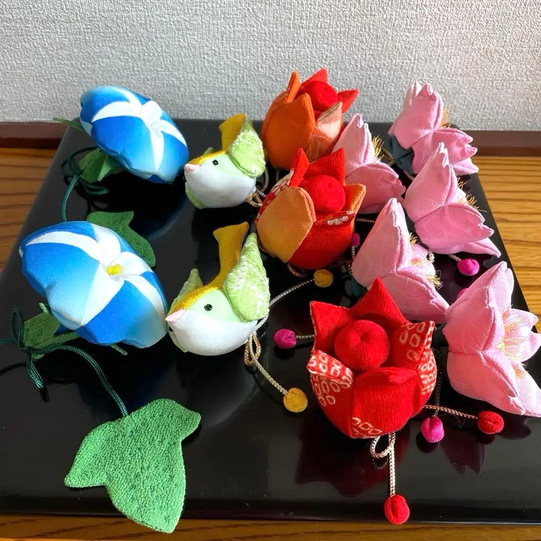 146 しろちゃん　吊るし雛　吊るし飾り　パーツ　古布